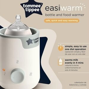 Tommee Tippee Easiwarm Bottle Warmer, Warms Baby Feeds to body‎ temperature.